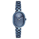 Fastrack, Women's  Watch Analog, Blue Dial Blue Stainless Steel Band, 6258QM01